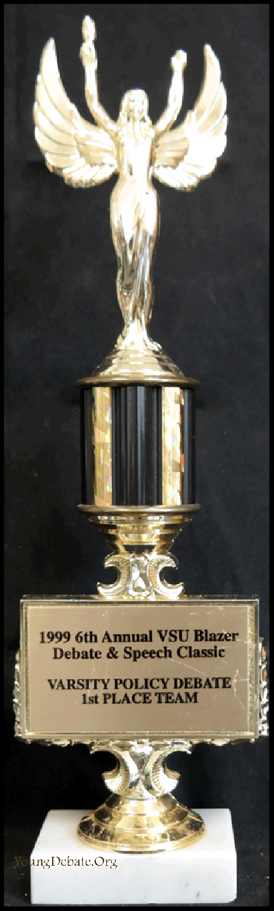 1999 First Place Valdosta State Tournament