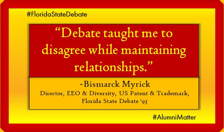#DebateMatters Bismarck Myrick '93