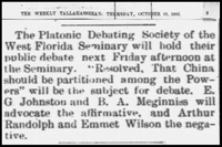 "The Platonic Debating Society"