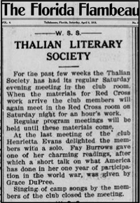 "Thalian Literary Society"