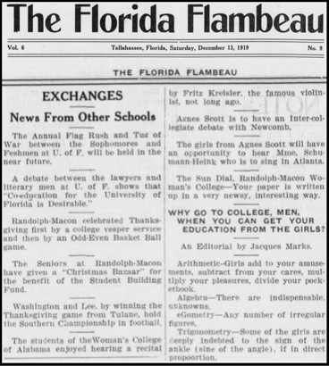 Exchanges: News From Other Schools