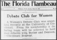 "Debate Club for Women"