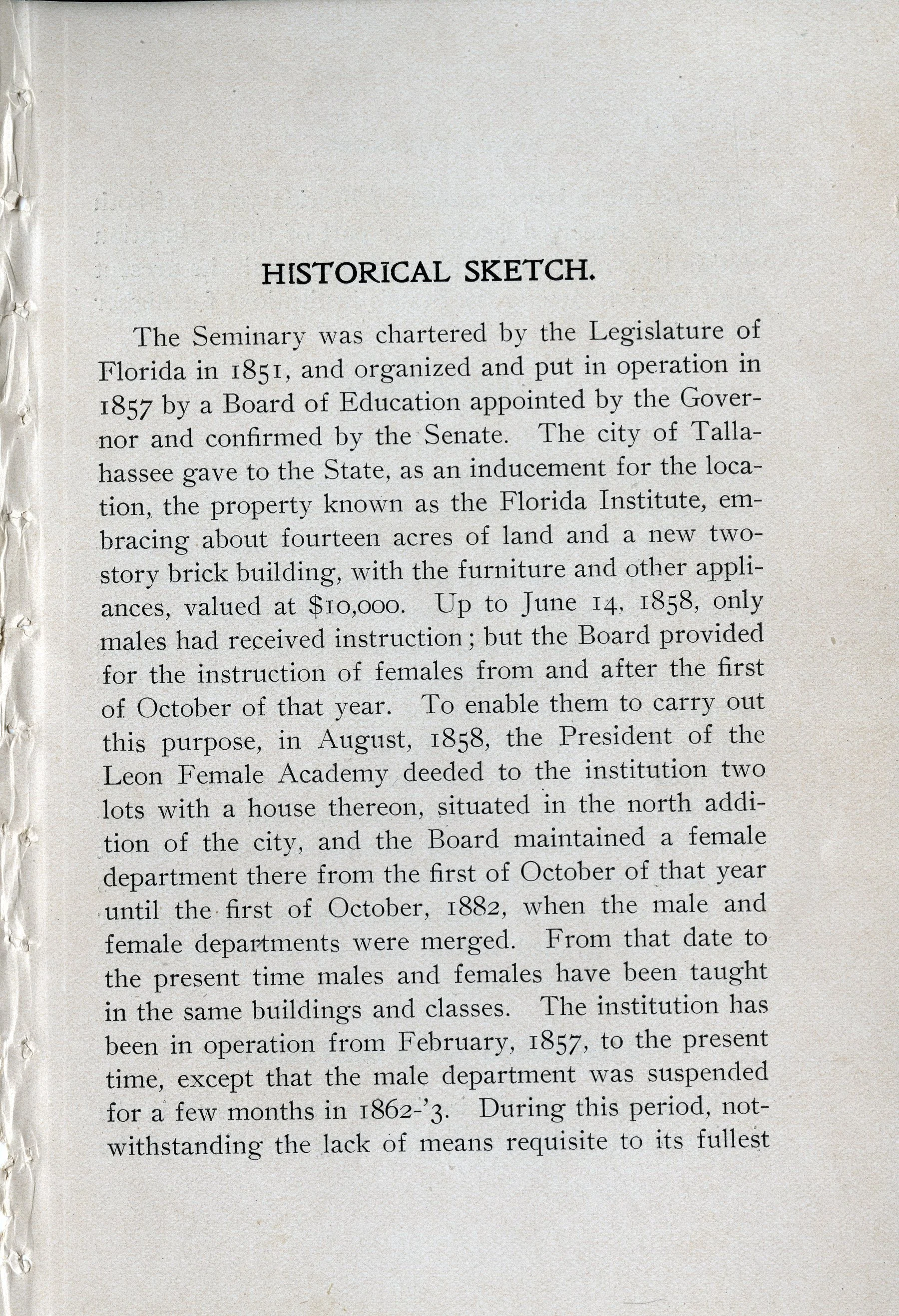 HISTORICAL SKETCH