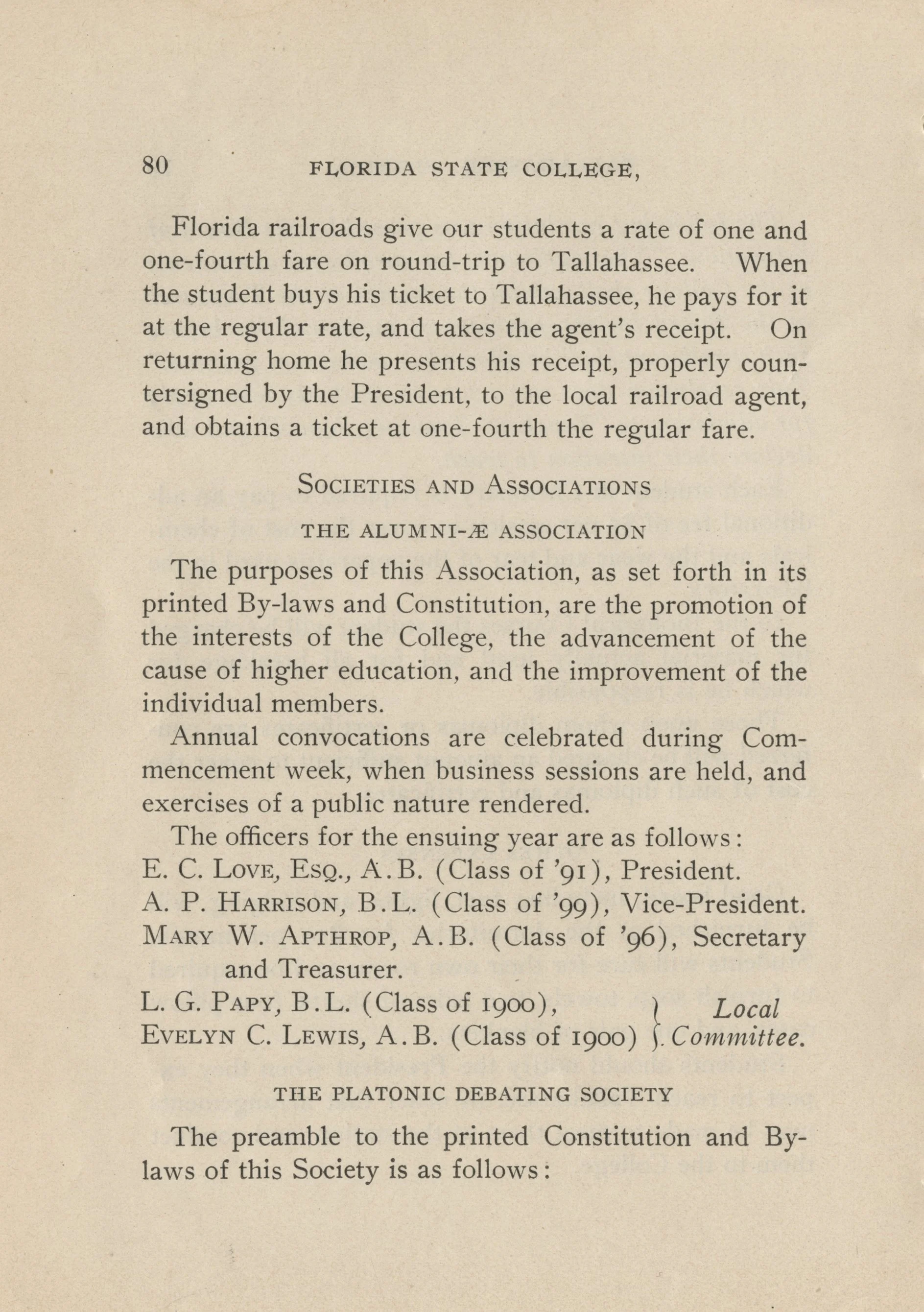 THE PLATONIC DEBATING SOCIETY