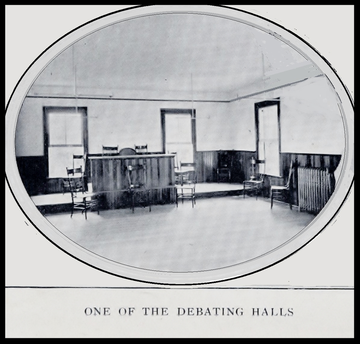 ONE OF THE DEBATING HALLS