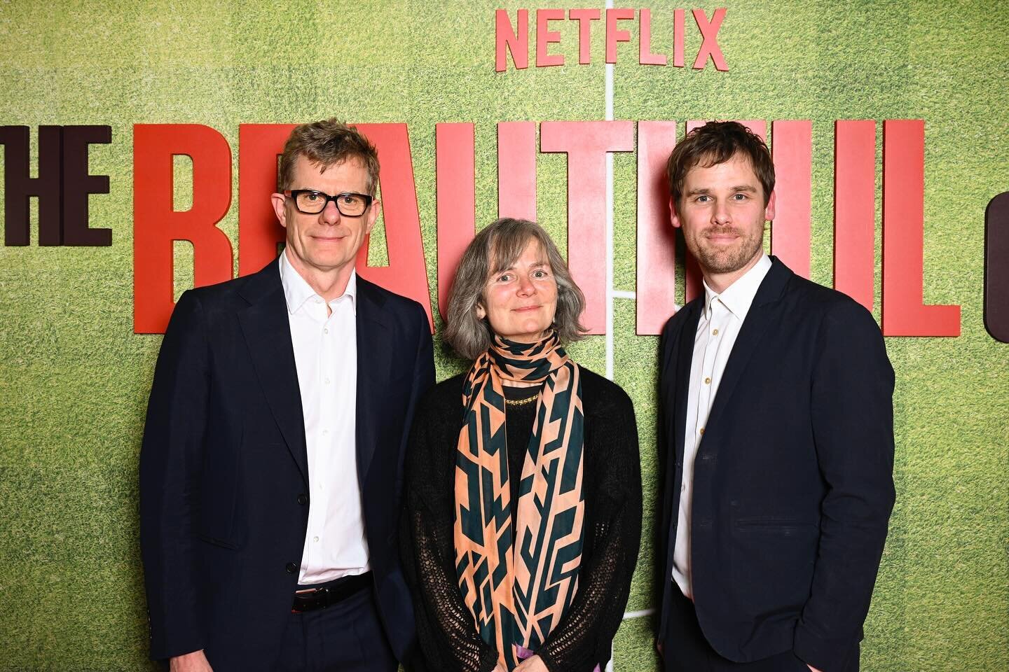We had an absolute blast at the premiere for #thebeautifulgame last night! Producers Graham Broadbent, Anita Overland and Ben Knight were joined by director Thea Sharrock, writer Frank Cottrell Boyce, and cast members Bill Nighy, Callum Scott Howells
