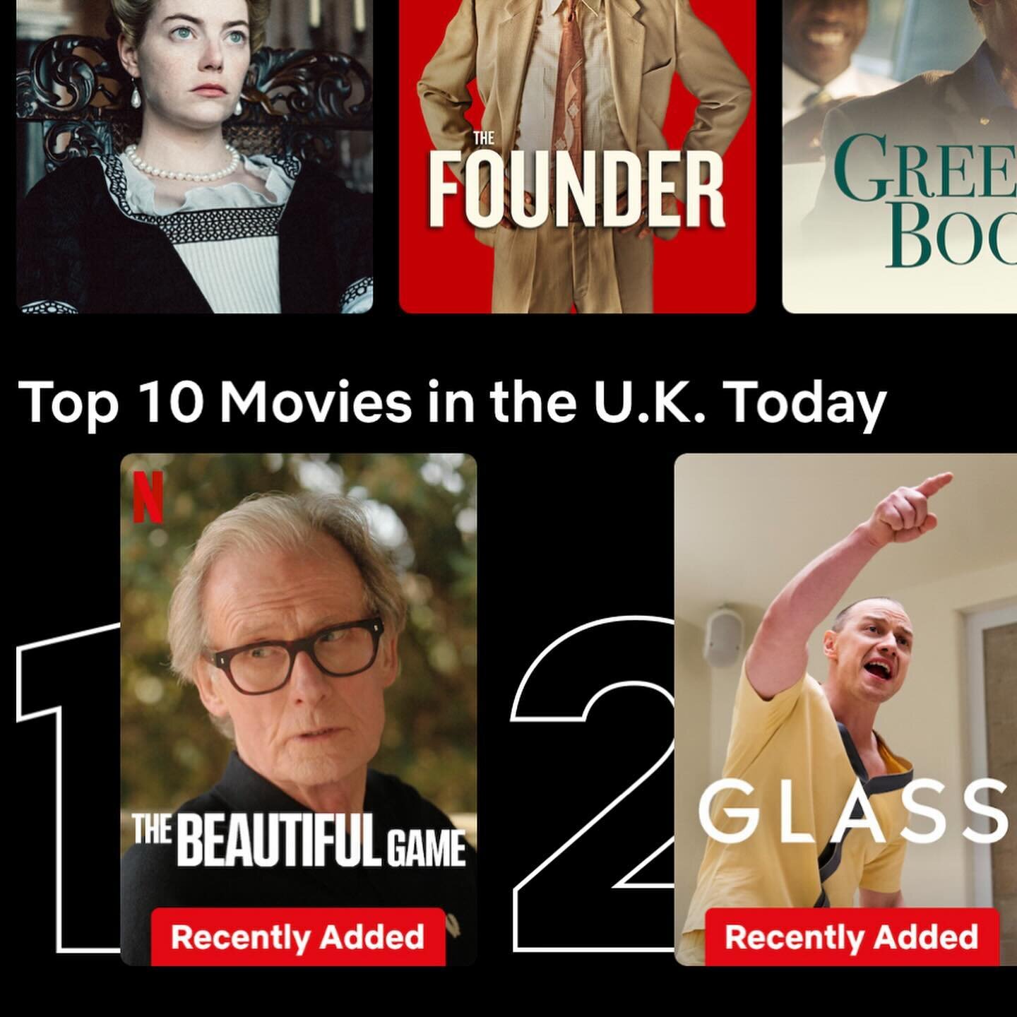 Number one in the UK?? Aw, you guys, shucks ☺️☺️ #thebeautifulgame @netflixuk @homelessworldcup