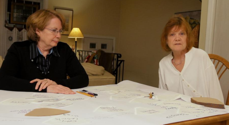Former students of Sister Cathy: Abbie Schaub and Gemma Hoskins (Netflix)