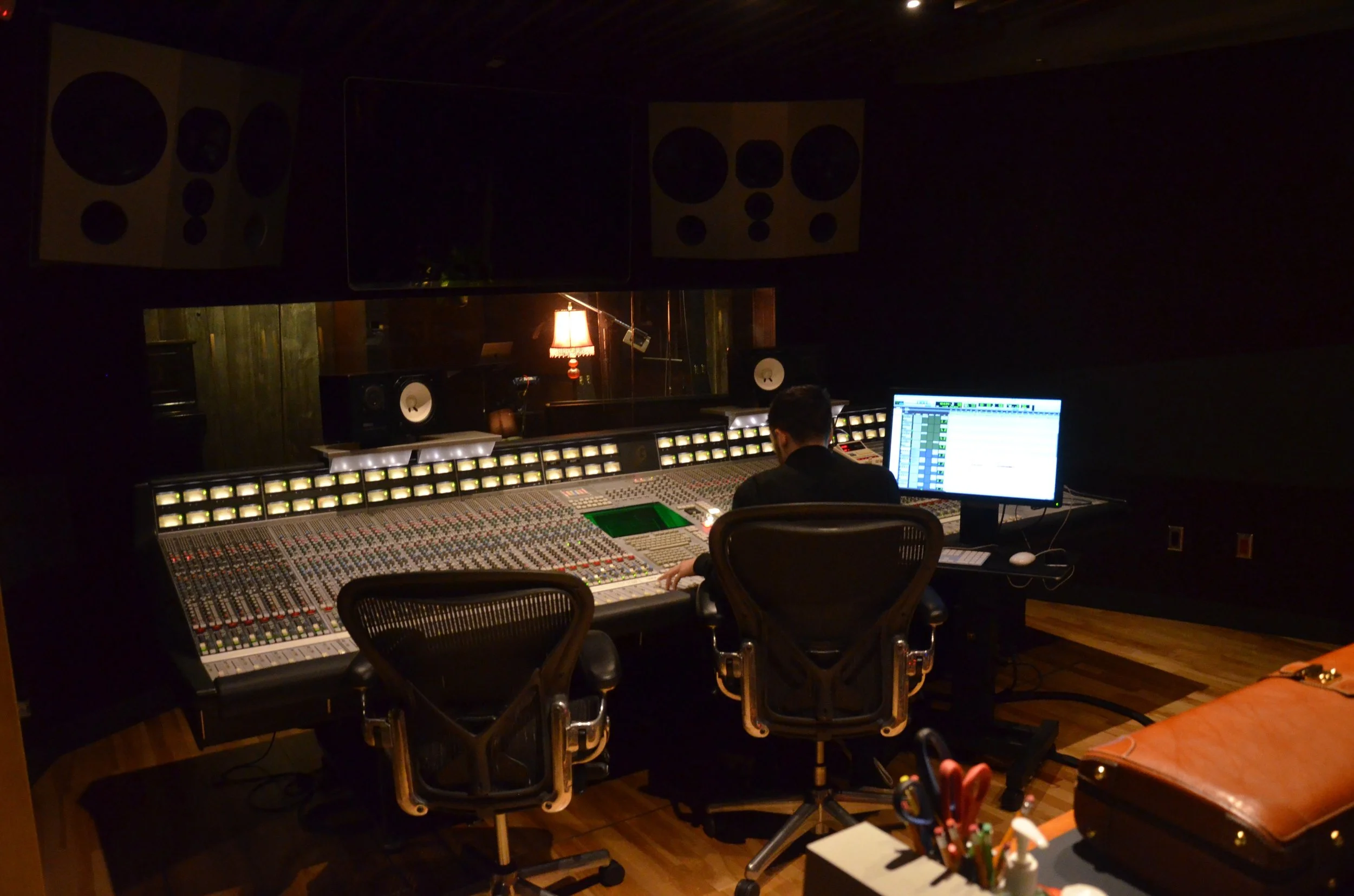 At Revolution Recording listening to Branches