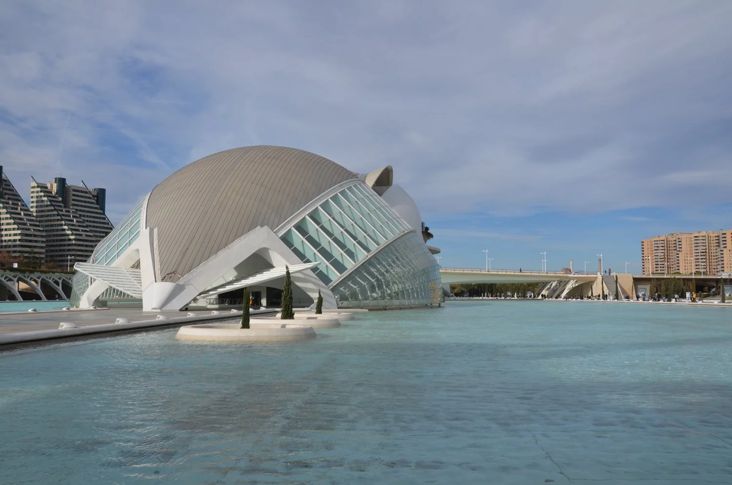 A building at the Ciudad de las Artes y las Ciencias Photos below: Mercado Central