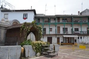 Main square with a Nativity scene