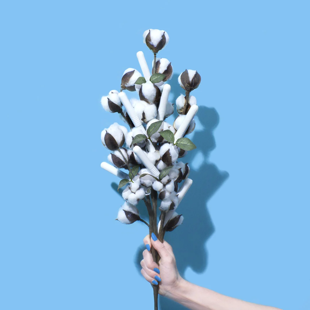 The tampons and pads are 100 per cent cotton and 100 per cent organic. 