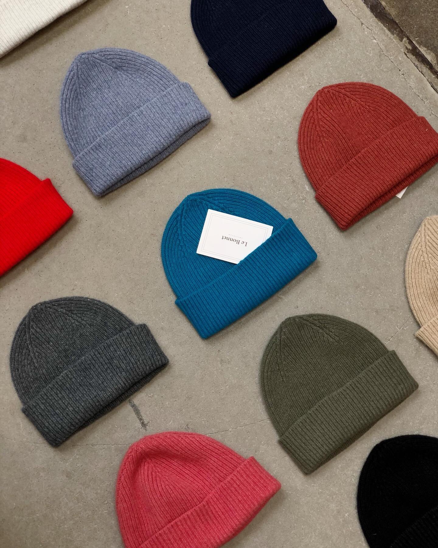 LE BONNET / New @lebonnetamsterdam beanies have arrived in store! Their pieces are knitted on traditional machineries, using a technique that has been passed down through generations. The brand aims for sustainability and durability by using natural 