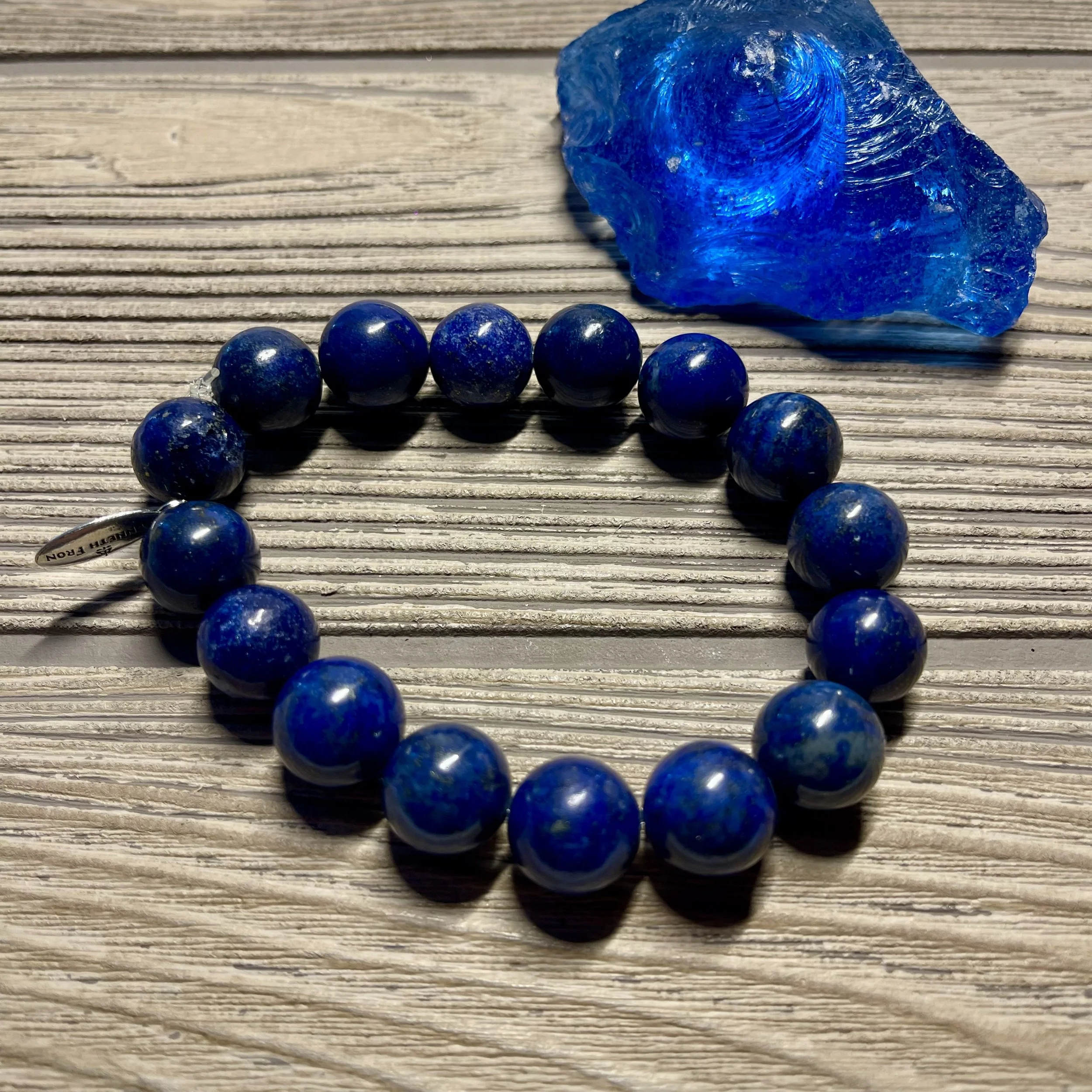 UNISEX - Genuine Blue Lapis Gemstone Designer Bracelet