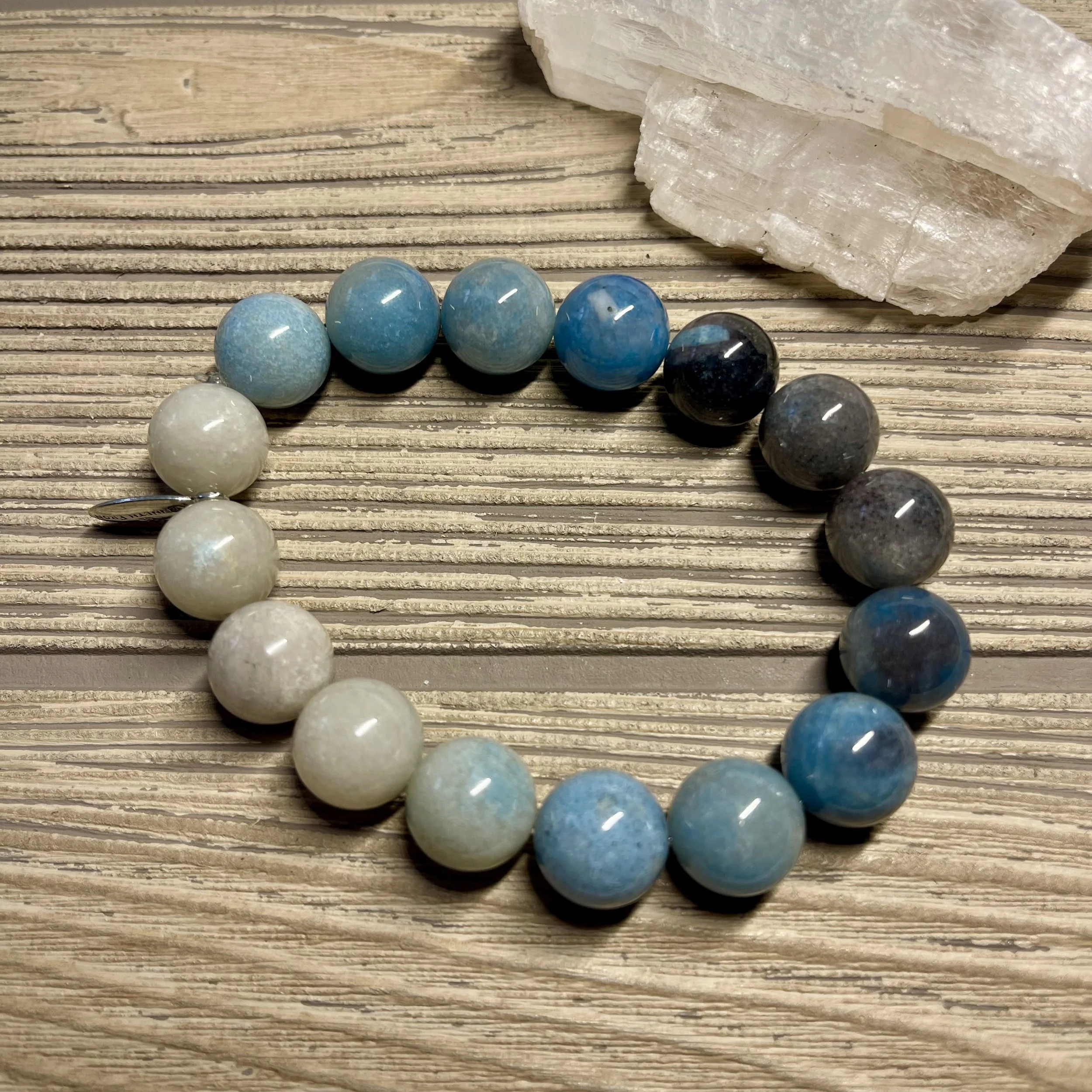 UNISEX - OOAK Natural Smooth Trolleite Gemstone Designer Bracelet