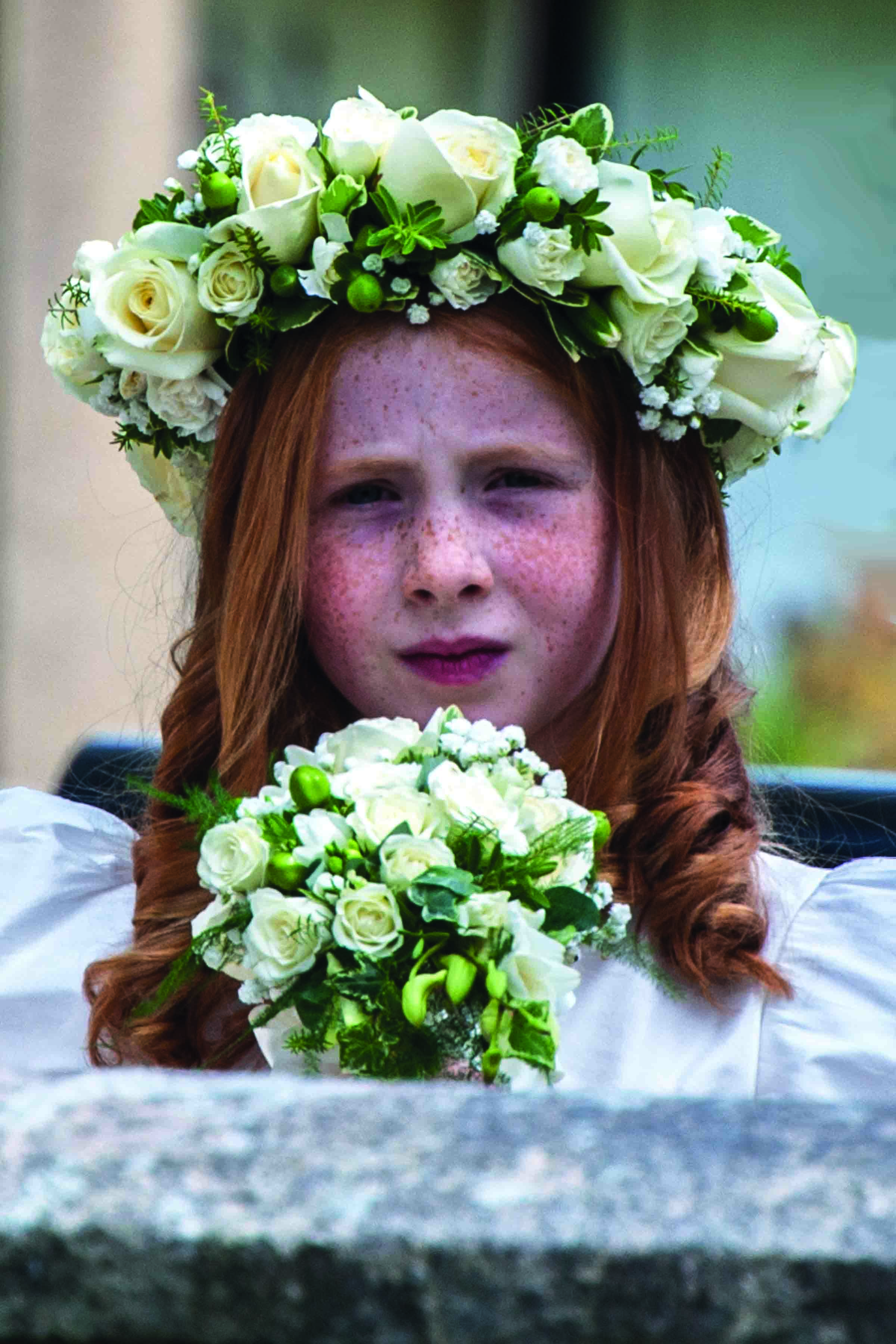 A generic freckly child photograph