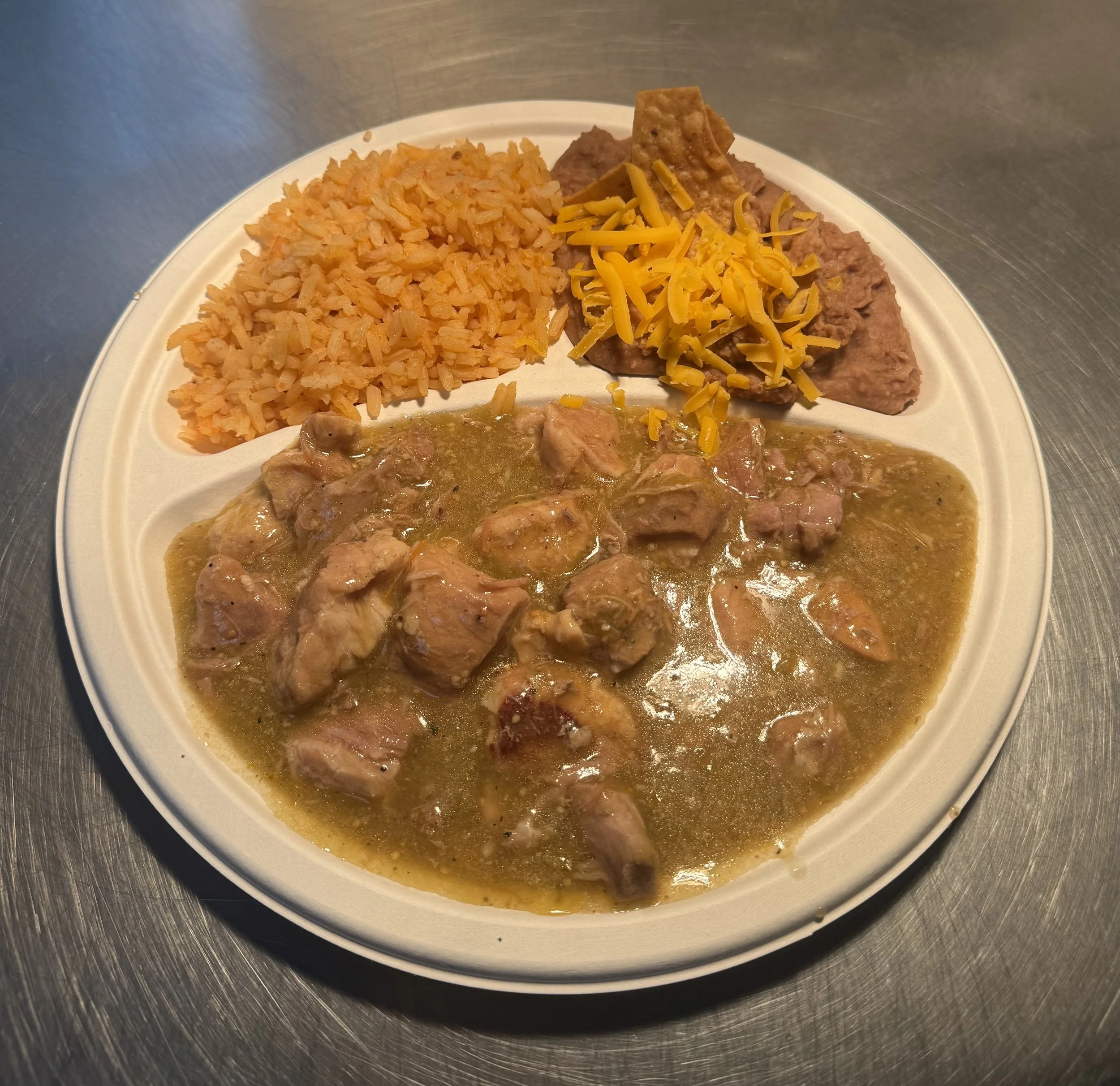 #12 Chile Verde Combo Plate