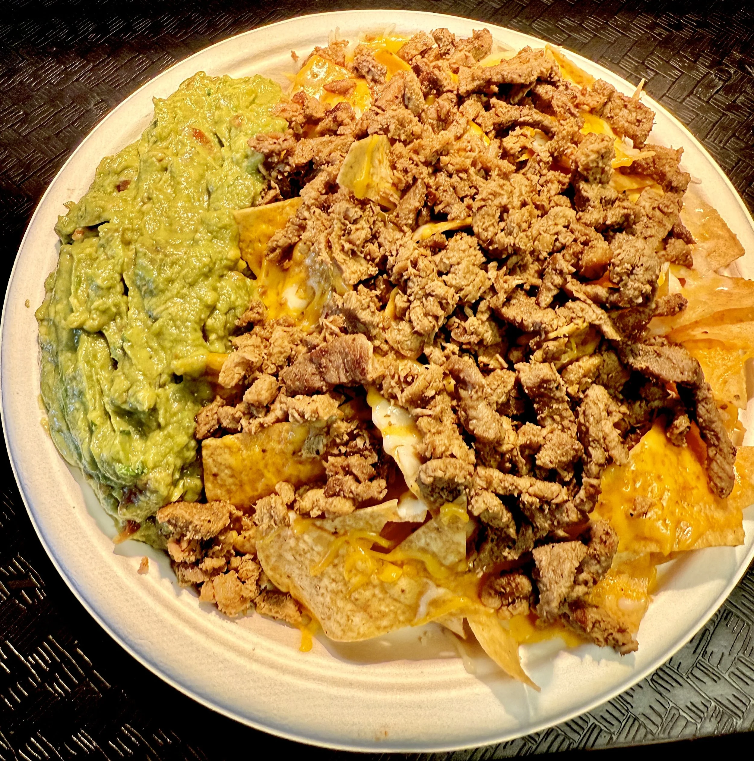 Guacamole &amp; Chips with Carne Asada