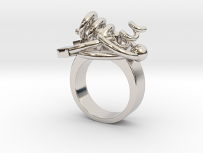 chaos entropy statement bold intentional unique design reminder ring