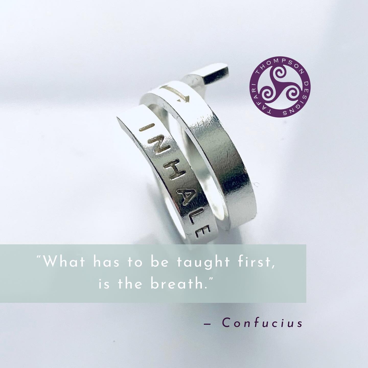 &ldquo;Breath is the bridge which connects life to consciousness, which invites your body to your thoughts.&rdquo;
&mdash;Thich Nhat Hanh
.
.
.
#breathe #thinkdobe #ttdjewelrywithintention #silverbypassring #jewelrywithintention