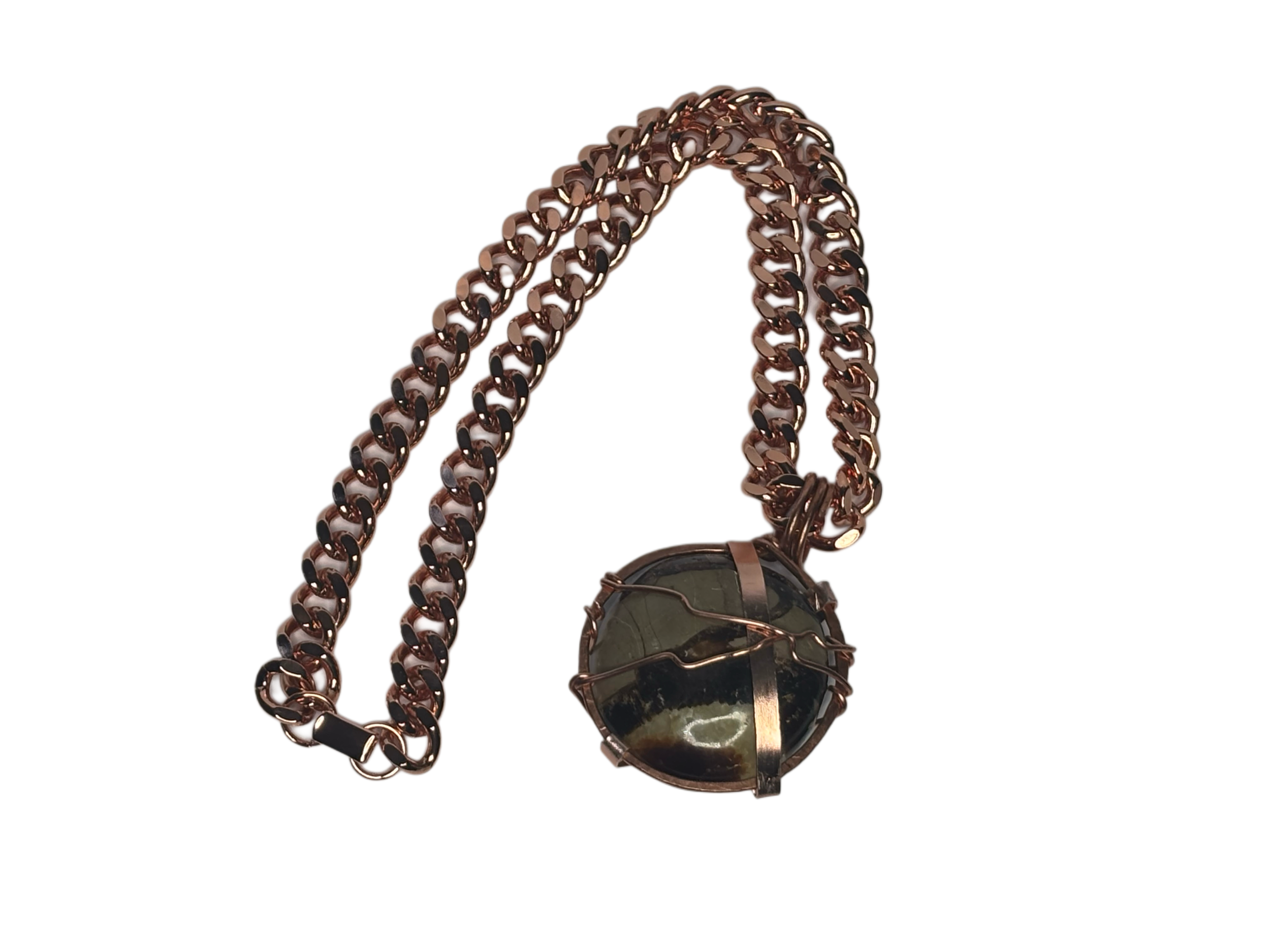 Septarian Nodule Cuban Link