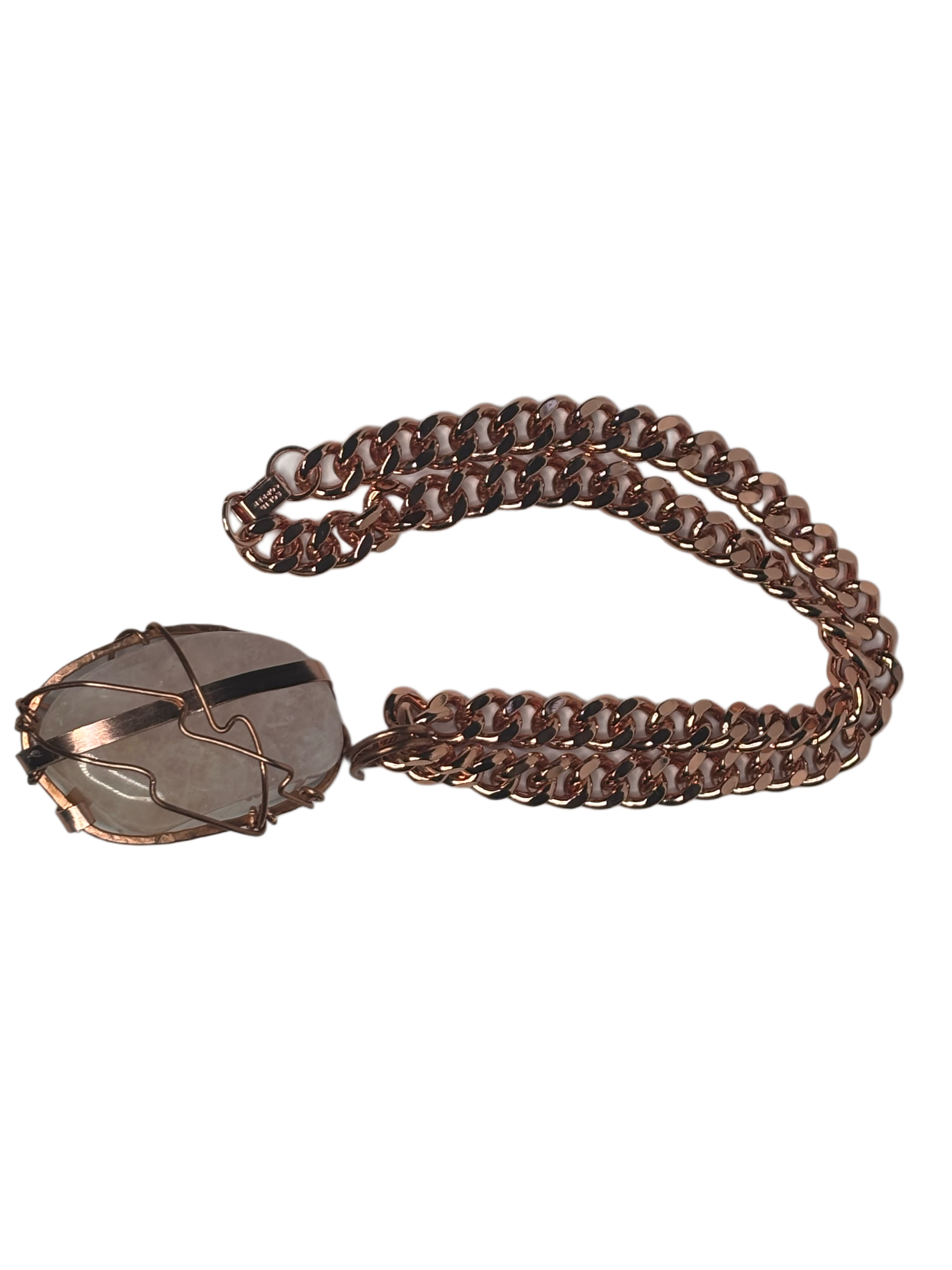 Rose Quartz Cuban Link