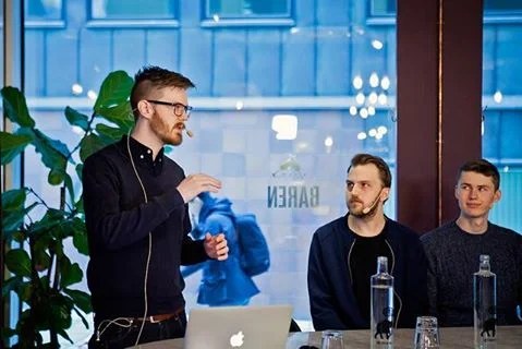 Victor Axelsson: at a seminar in Stockholm where Victor and his team presented there solution from OpenHack 2016.