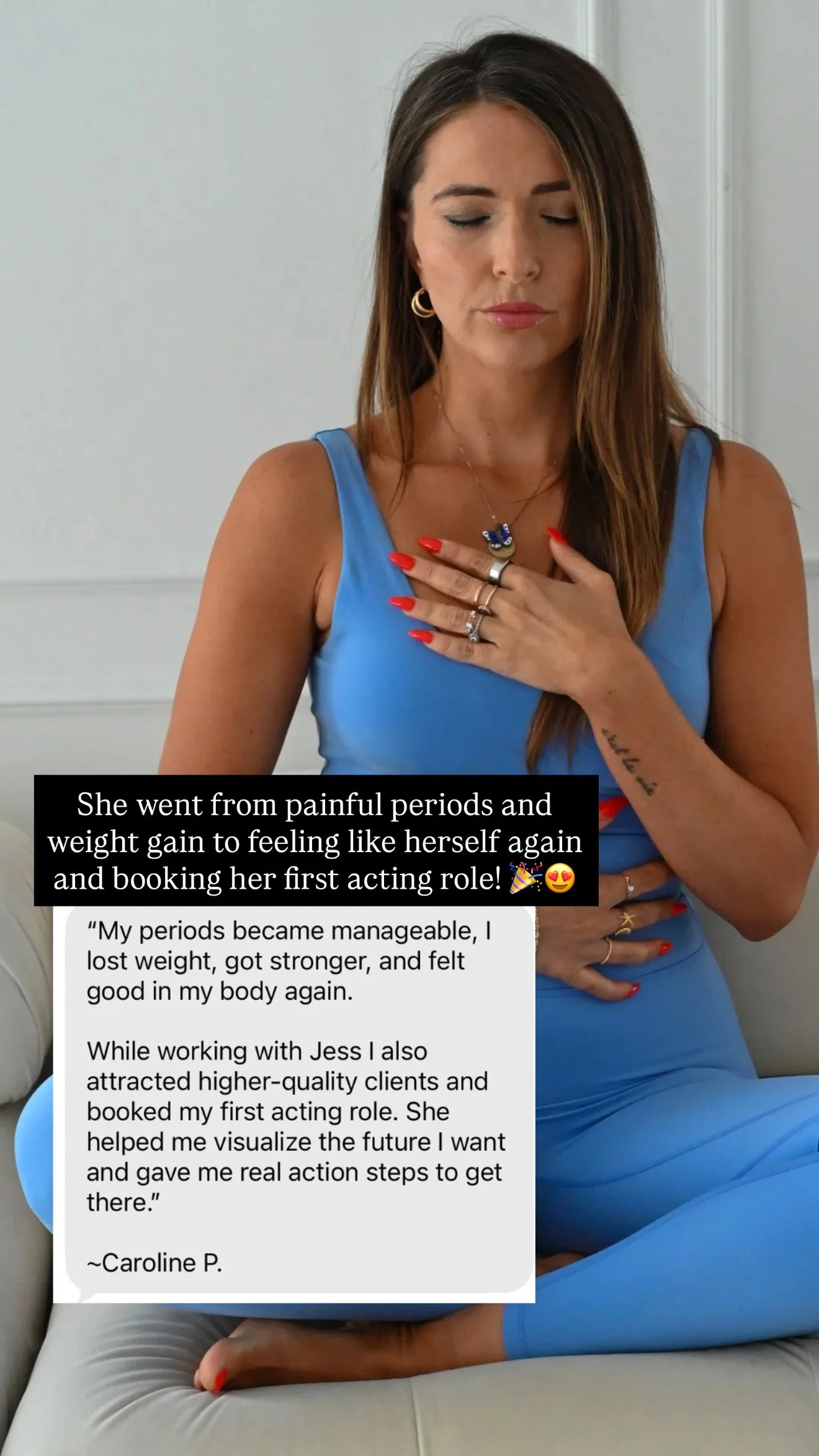 Caroline P. testimonial