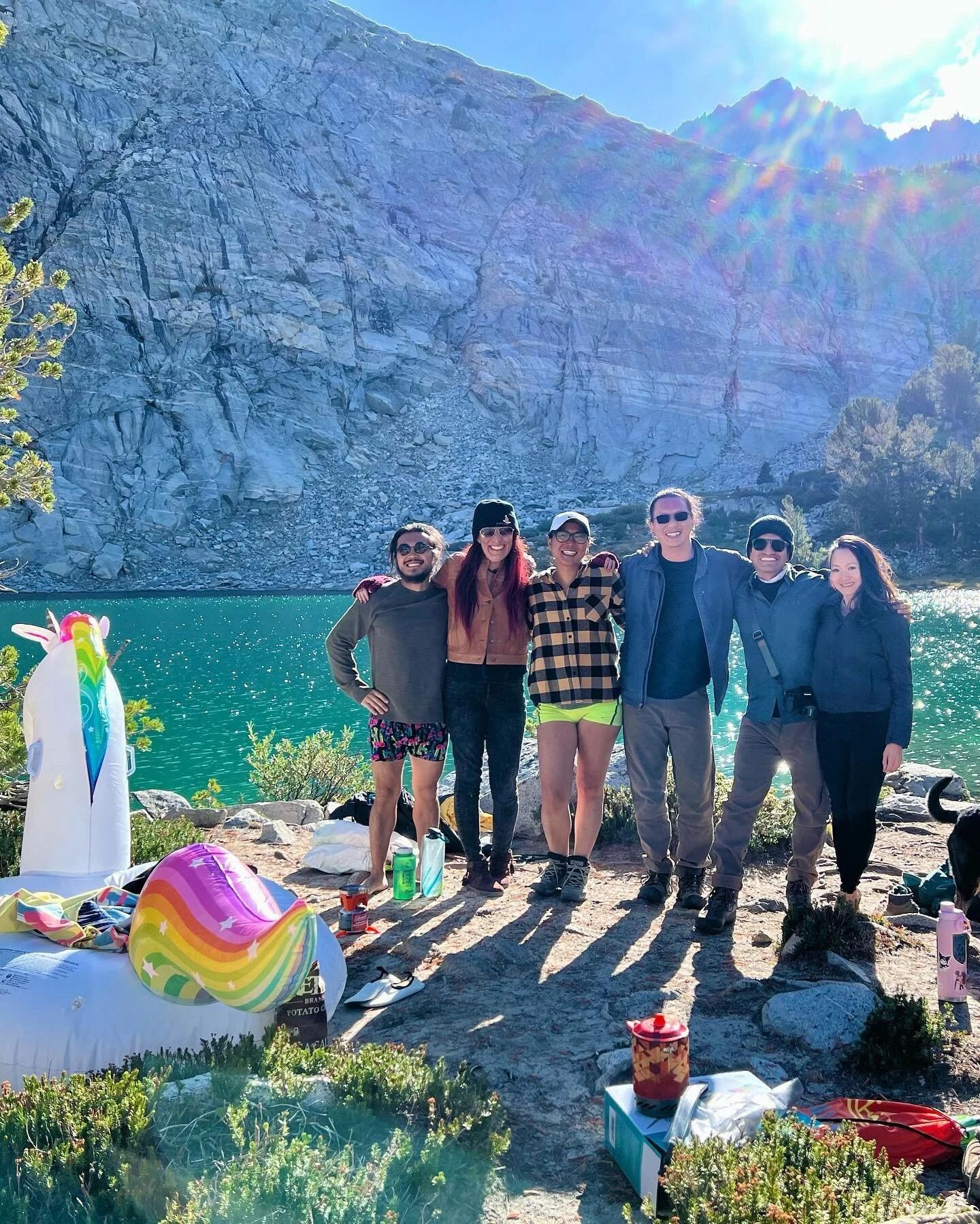 We hiked 9 miles with our floaties. Extra AF.

☑️ BLM Camping
☑️ Gem Lakes
☑️ Mono Lake
☑️ Panum Crater
☑️ Hot Springs