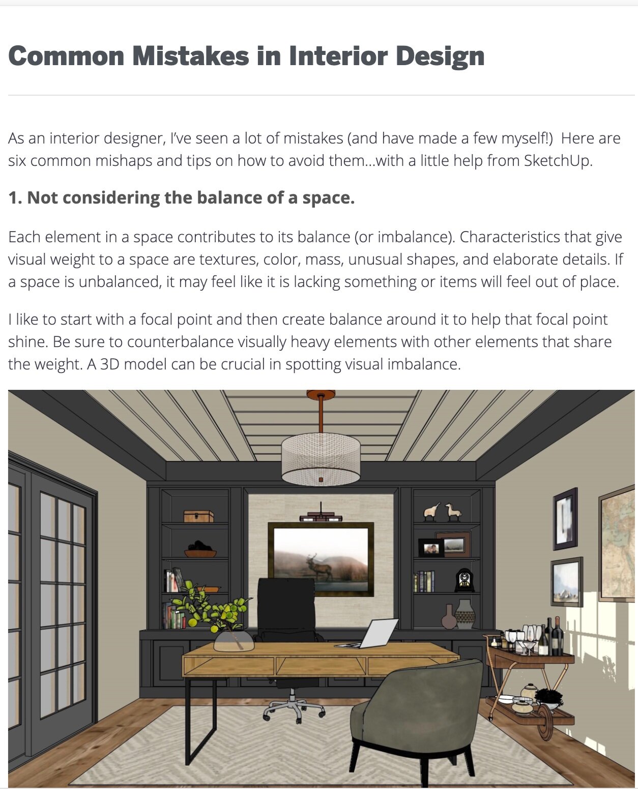 Blog Sketchup For Interior Designers