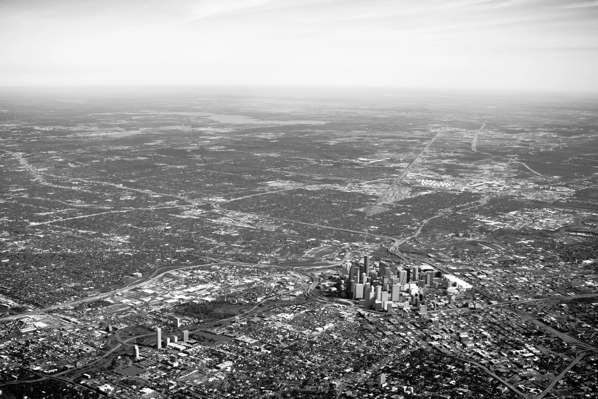  An Aerial of Downtown Houston, Texas. 
