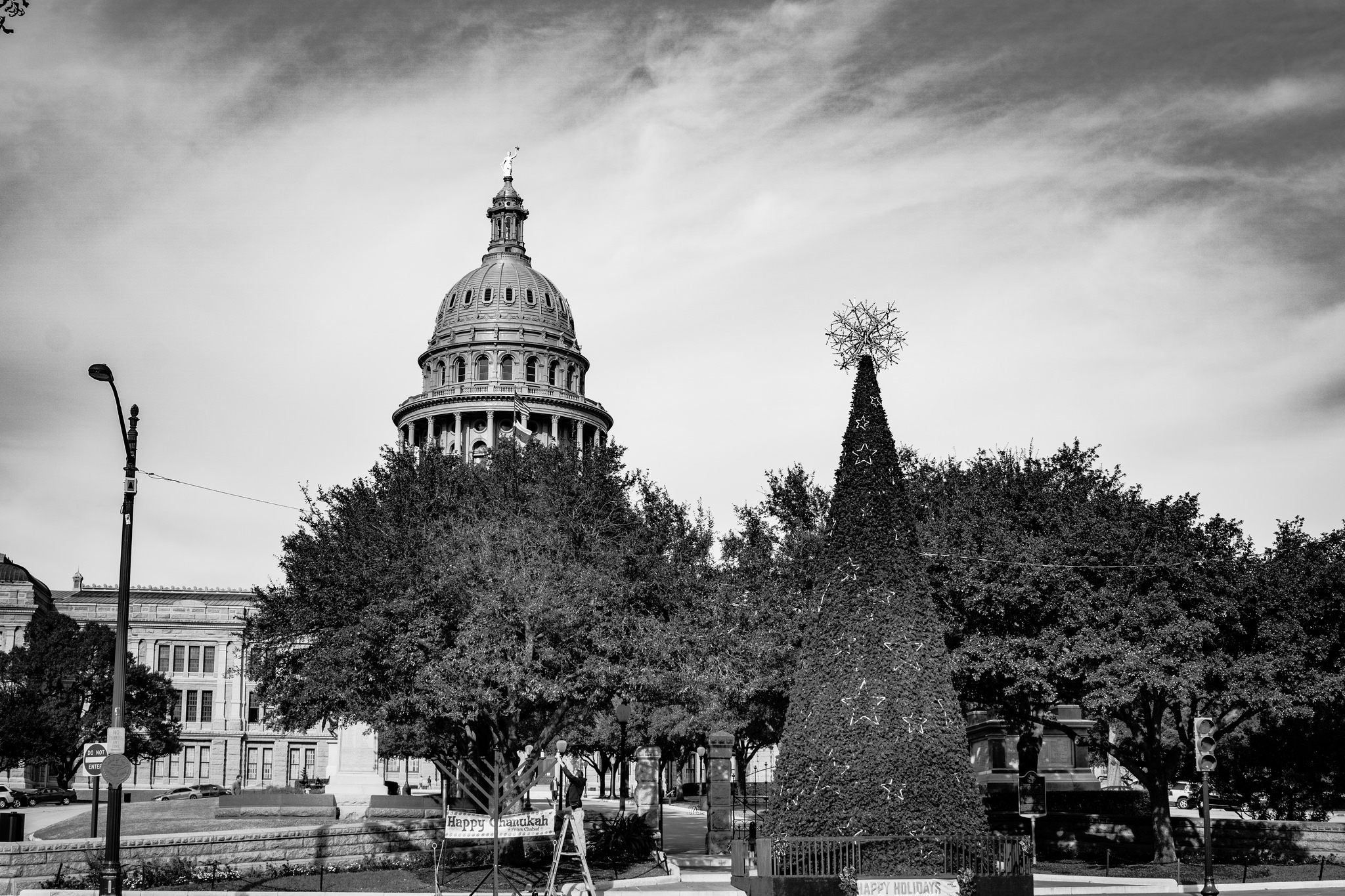  Christmas and Hanukkah at the Pink Dome. Austin, Texas. 