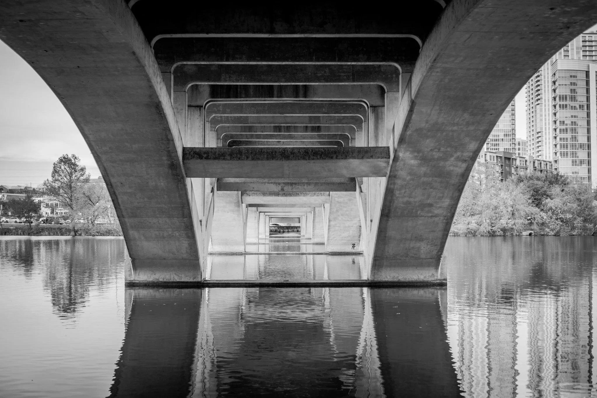  Under the Lamar Boulevard Bridge. Austin, Texas. 