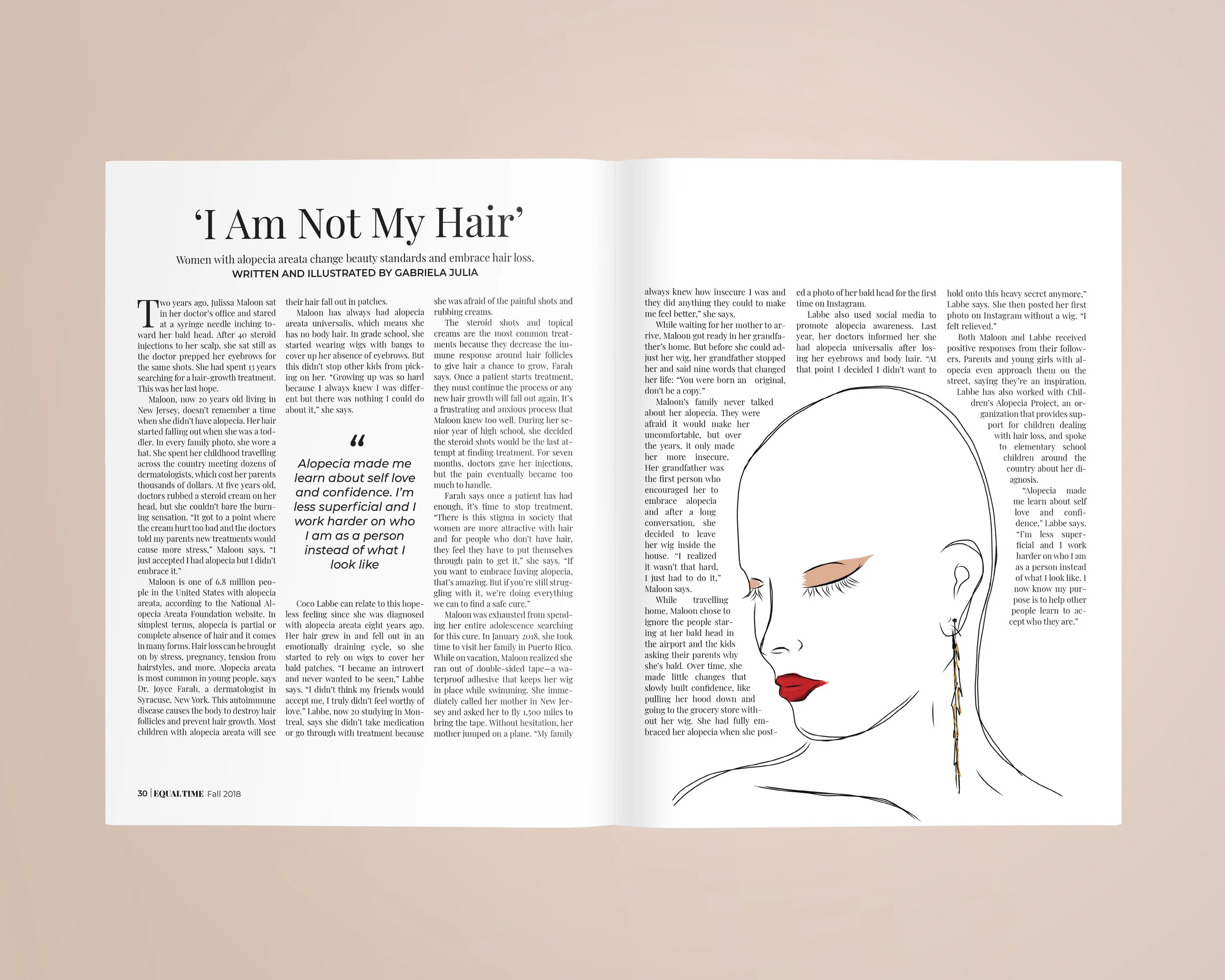 ‘I am not my hair’ | Fall 2018 | Role: design
