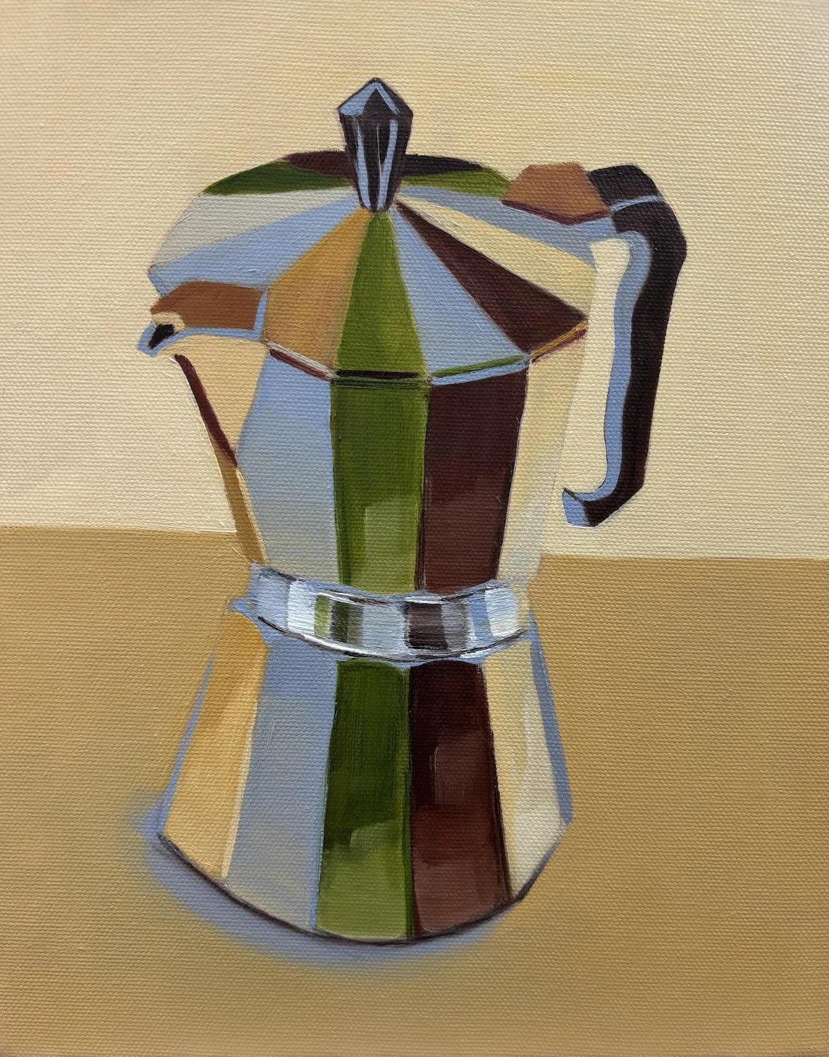 Moka Morning<br>oil on canvas<br>8" x 10"<br>2025