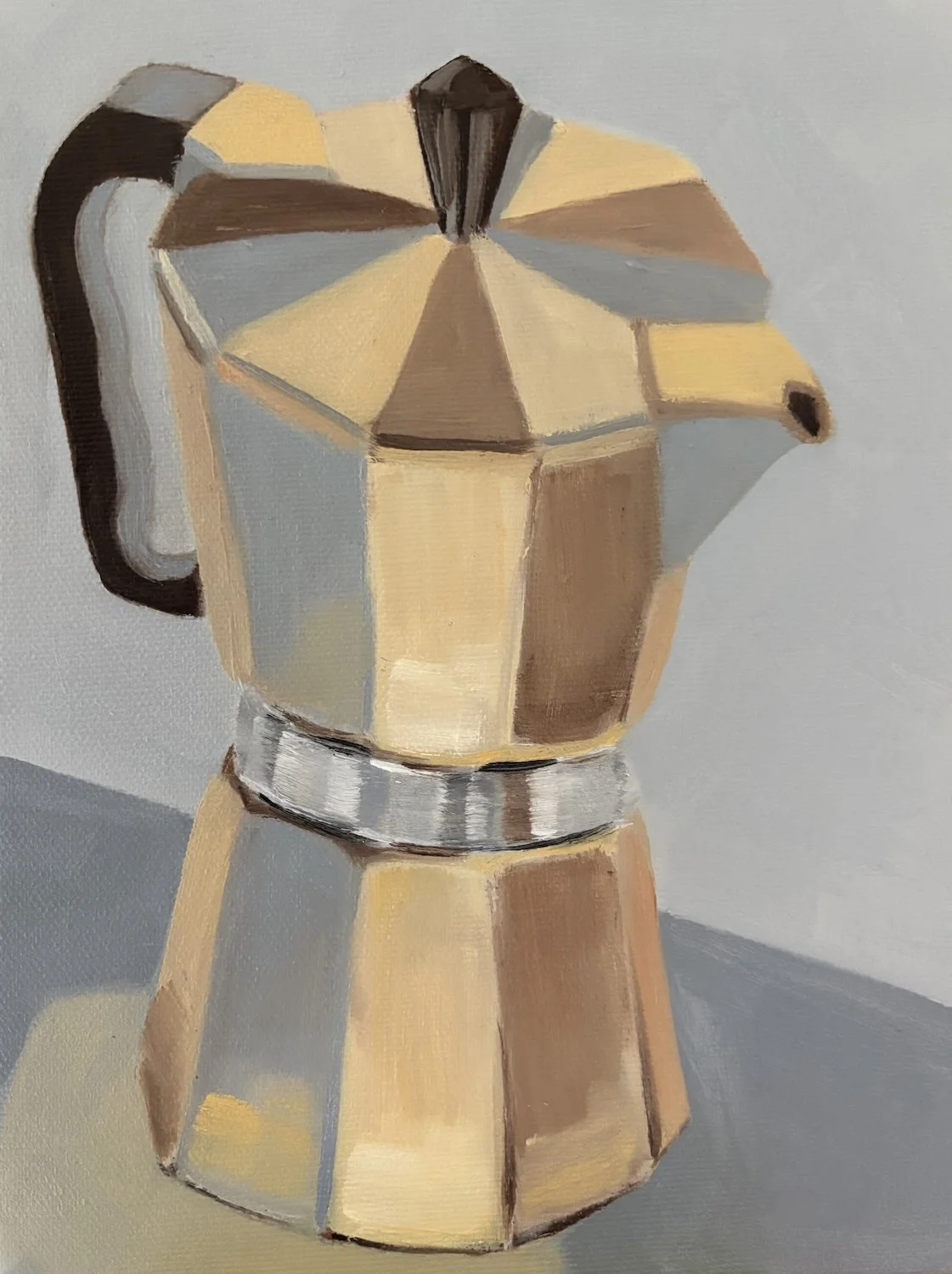 Piccola Moka<br>oil on canvas<br>6" x 8"<br>2025