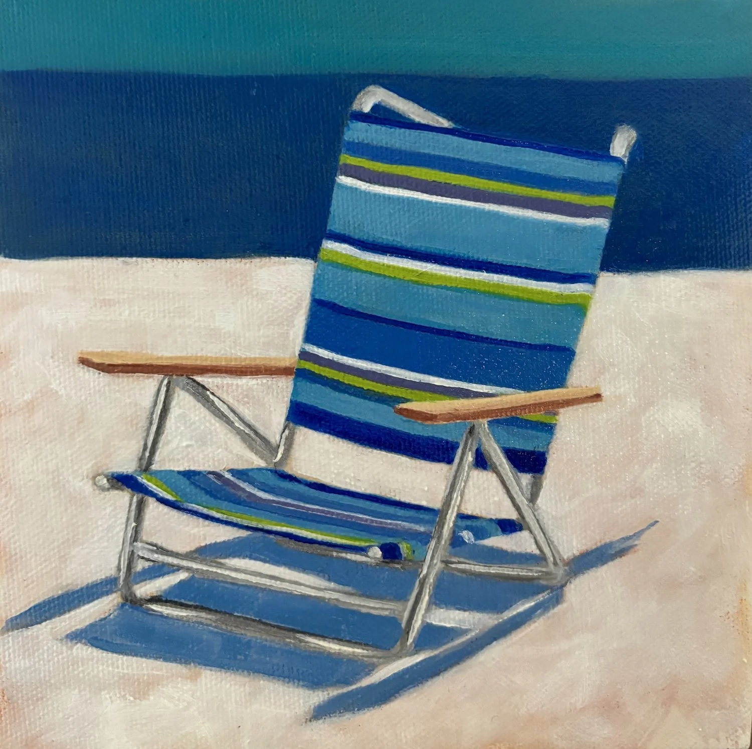 Ocean Blue<br>oil on linen<br>6" x 6"<br>2024<br><b>SOLD</b>