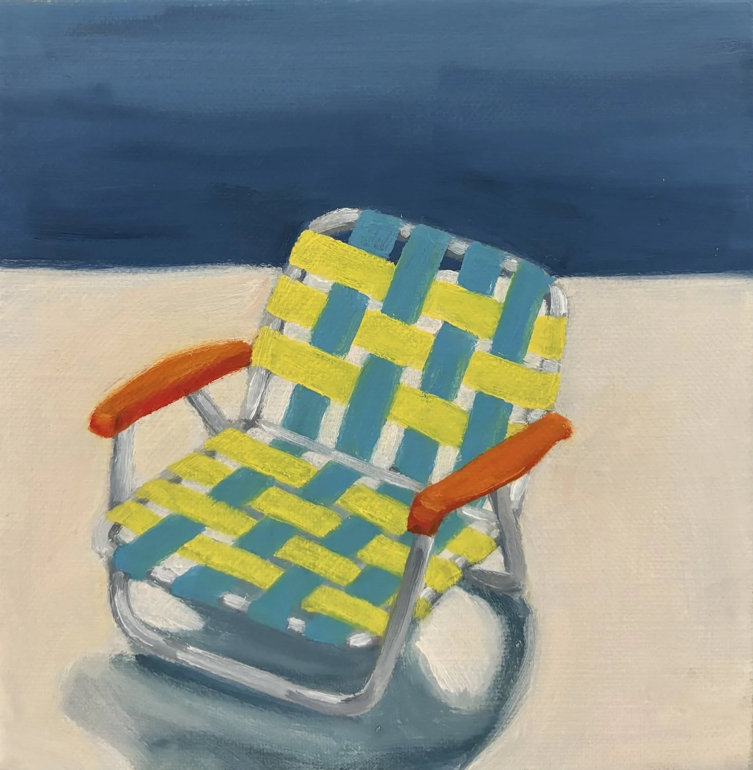 Chillin'<br>oil on linen<br>6" x 6"<br>2024<br><b>SOLD</b>
