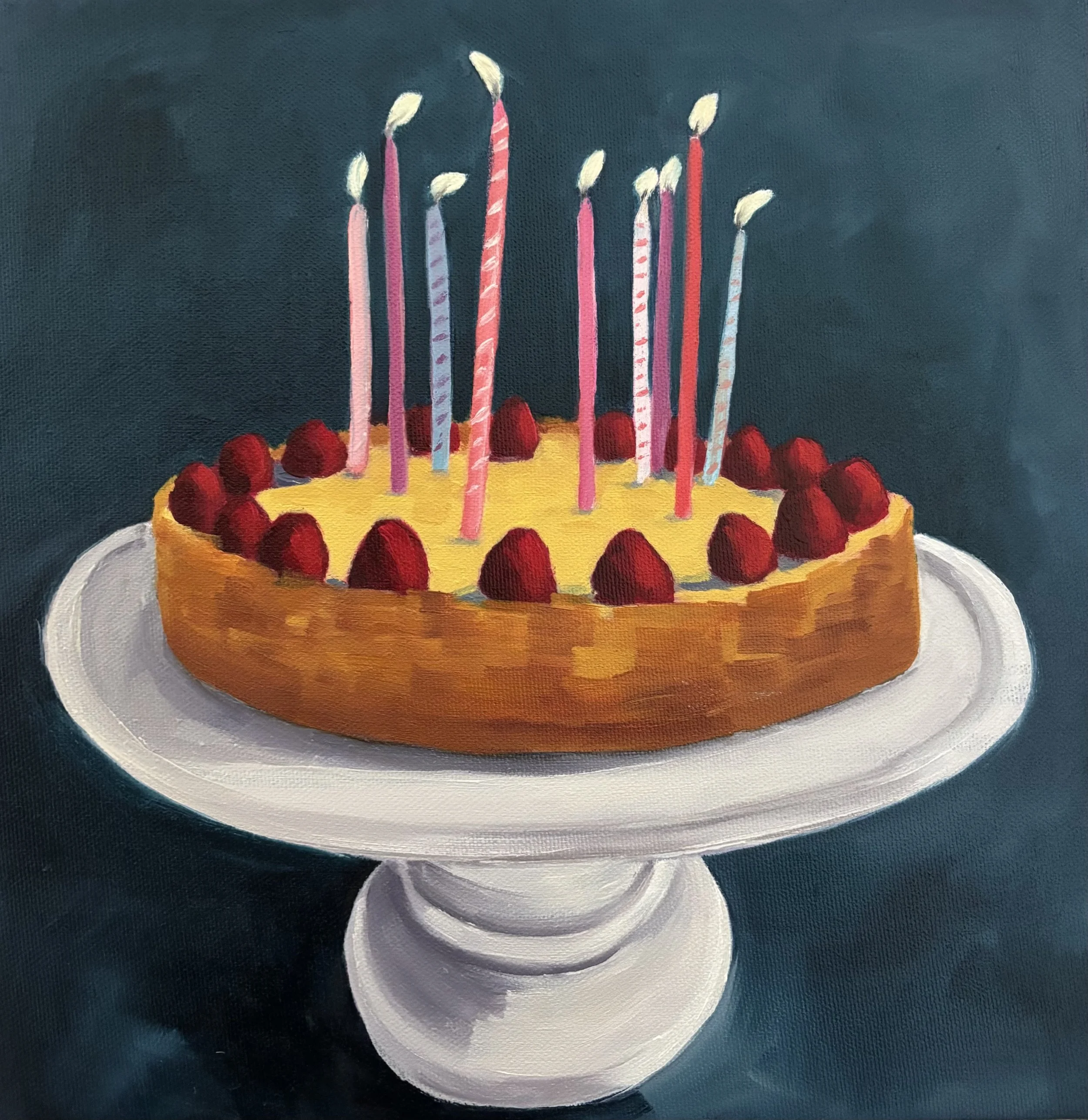 Make a Wish<br>oil on canvas<br>11" x 11"<br>2024