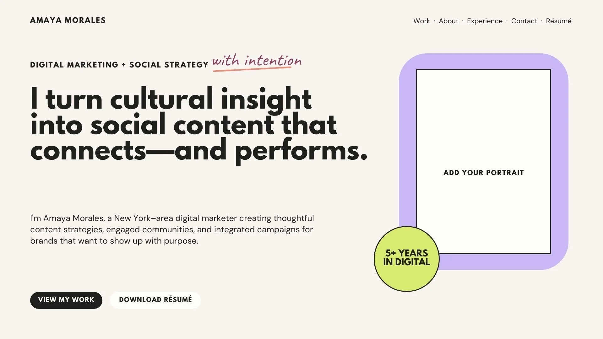 Amaya Morales - Digital Marketing
