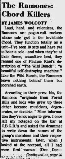 07-21-1975 Village Voice "Riffs" column excerpt