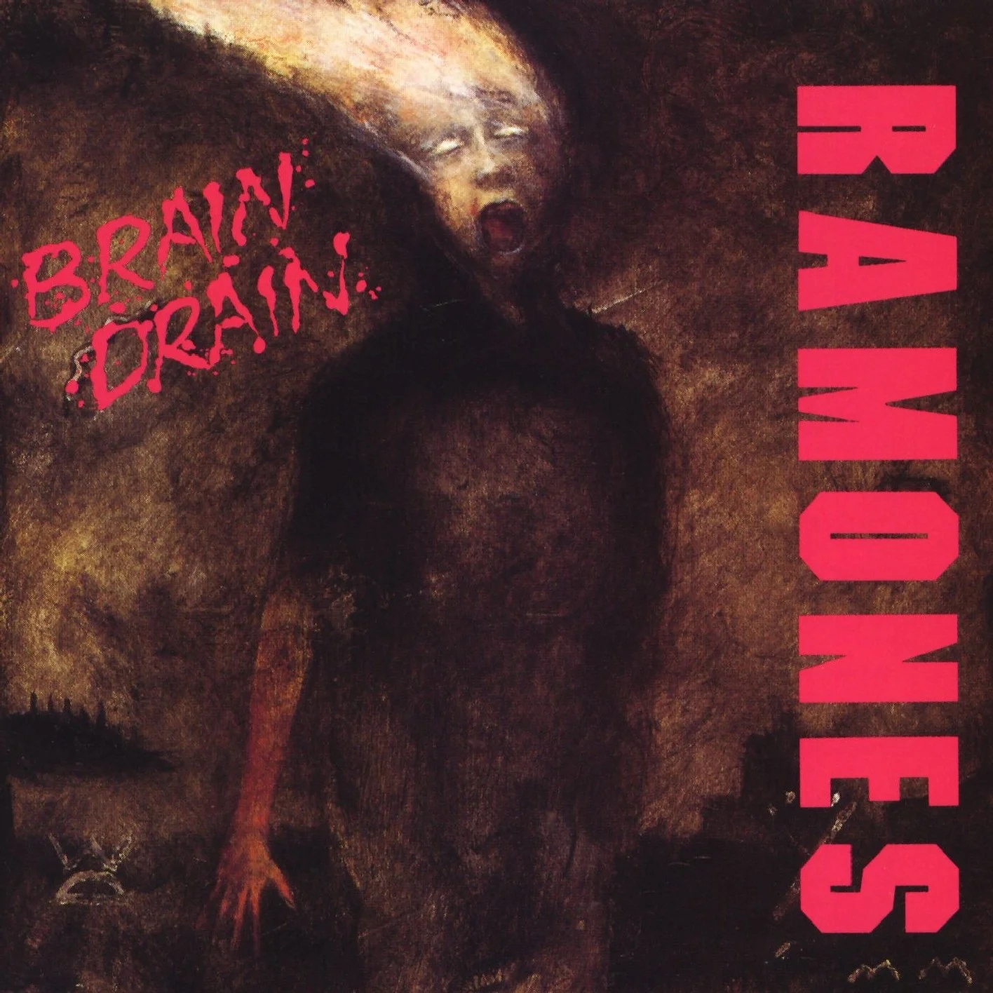 JOHNNY RAMONE GRADE: C May 23 1989, Sire Records " One of my least favorite albums, but it has a couple of bright spots, like " I Believe in Miracles" and "Punishment Fits the Crime"."Miracles" was the song we kept in our live repertoire for a while, and " Pet Sematary," which we wrote for a Stephen King Movie, was also a live song for a while." - Johnny Ramone, from his book Commando Buy Brain Drain HERE Side one 1."I Believe in Miracles" 2."Zero Zero UFO" 3."Don't Bust My Chops" 4."Punishment Fits the Crime" 5."All Screwed Up" 6."Palisades Park" Side two 7."Pet Sematary" 8."Learn to Listen" 9."Can't Get You Outta My Mind" 10."Ignorance Is Bliss" 11."Come Back, Baby" 12."Merry Christmas (I Don't Want to Fight Tonight)"