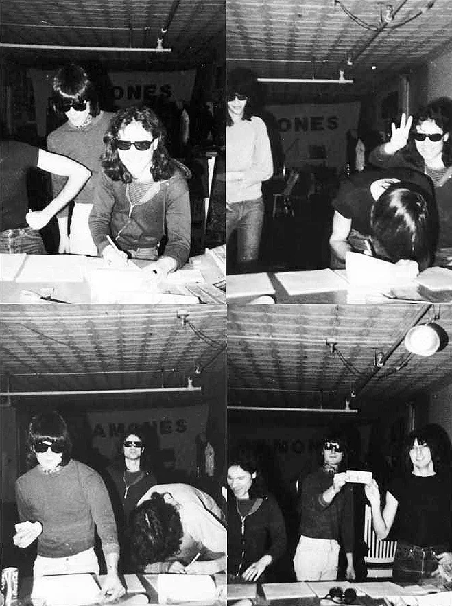 01-1976 Signing with Sire at Arturo's