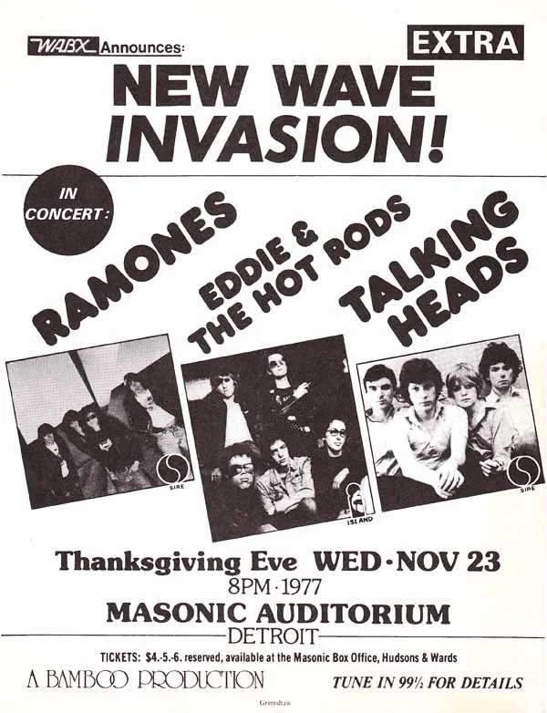 11-03-1977 New Wave Invasion Detroit.