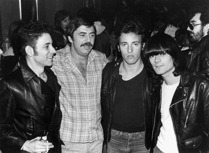  Robert Gordon, Tommy Dean, Bruce Springsteen & Dee Dee Ramone 1977 Photo by Bob Gruen