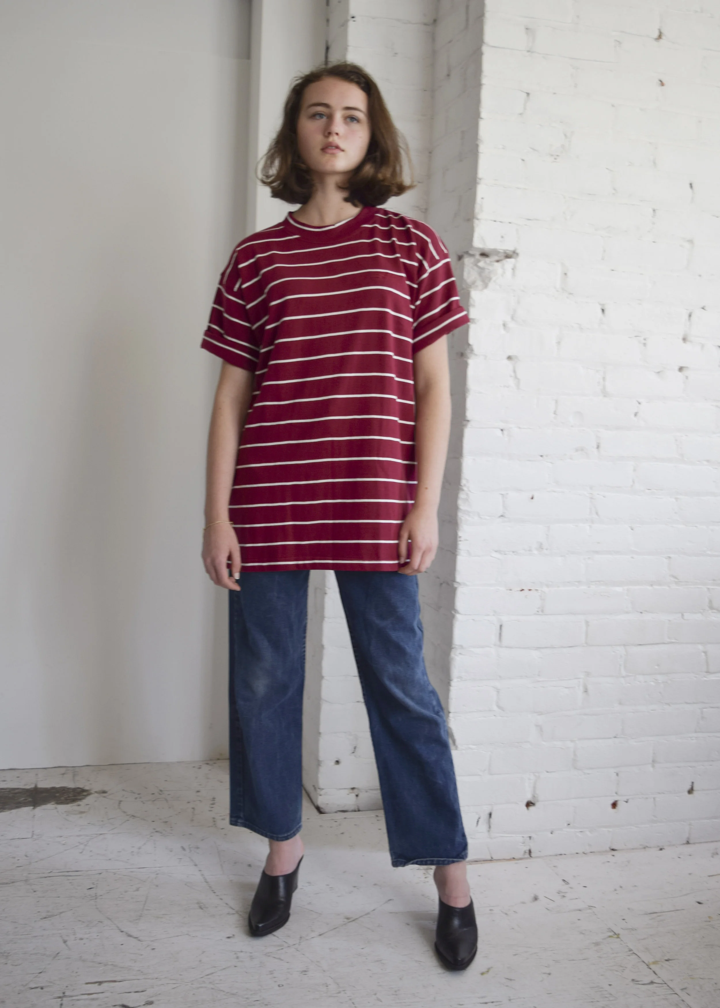 Cranberry Esprit Stripe Tee
