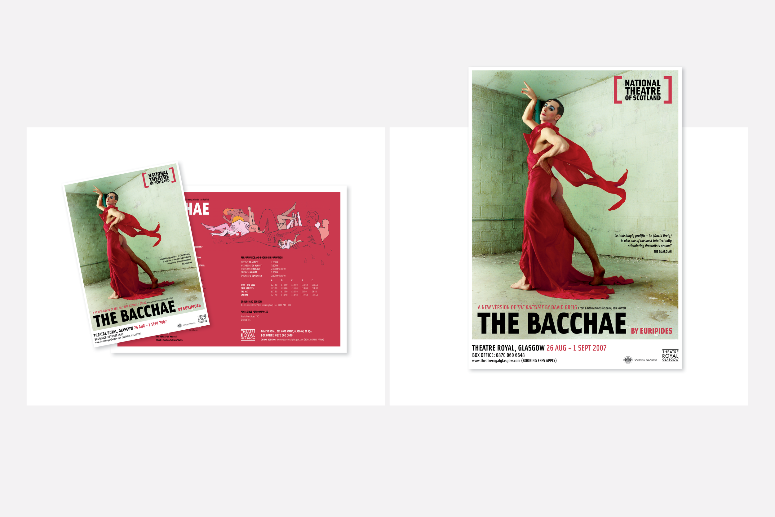  Production Brochure &amp; Poster for the National Theatre of Scotland. 