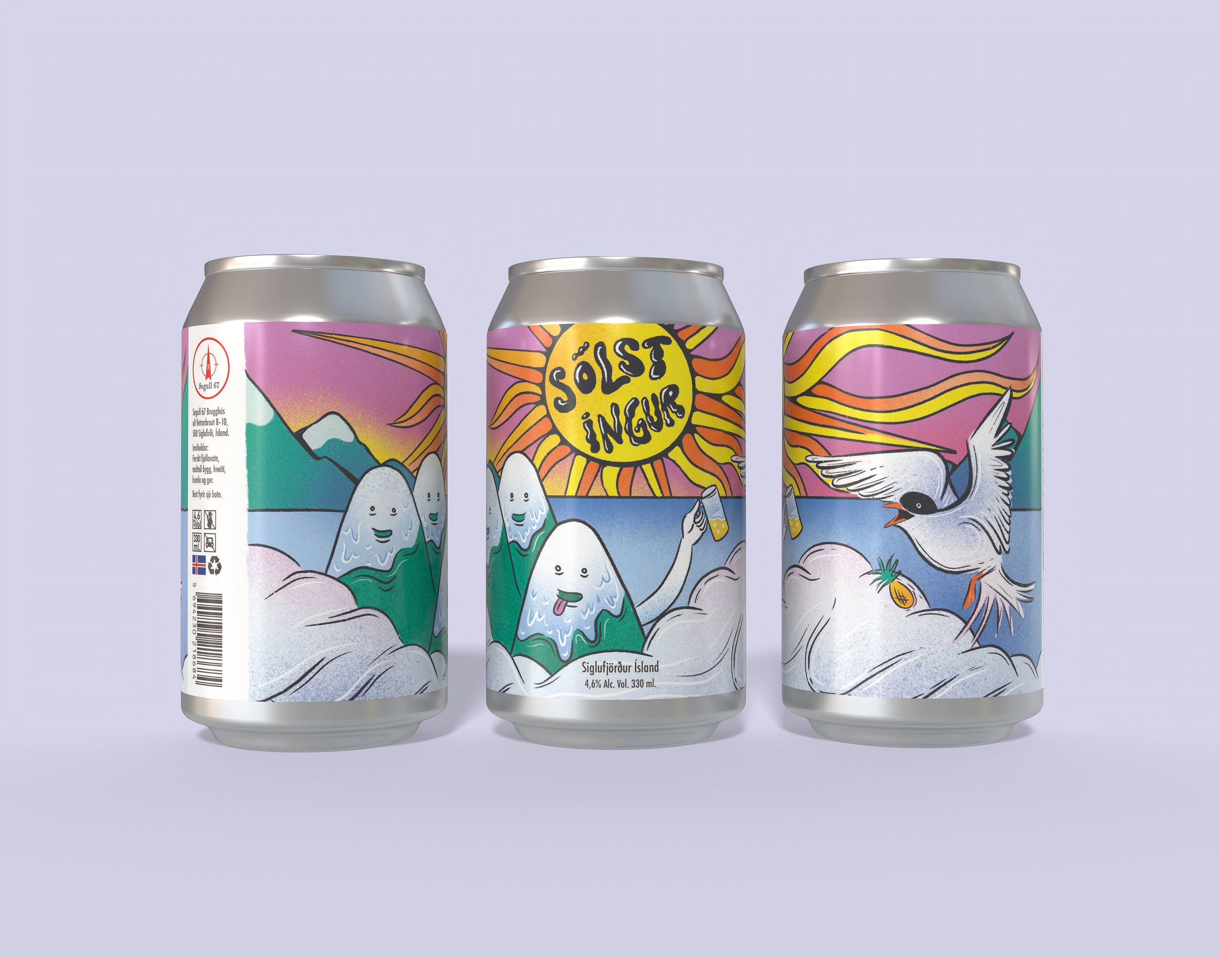 Beer Can Label for Segull 67 Brugghús