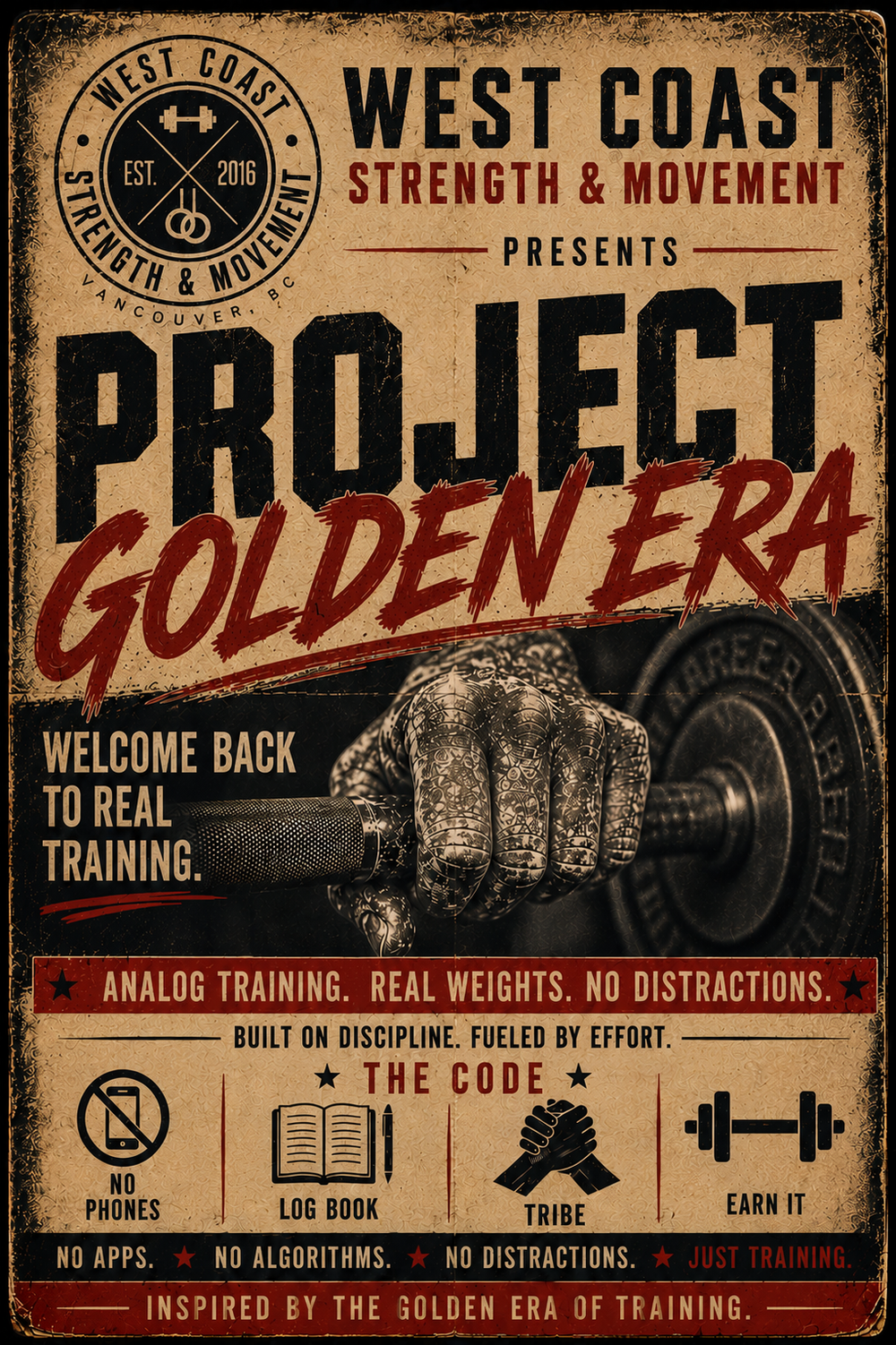 Project Golden Era training poster