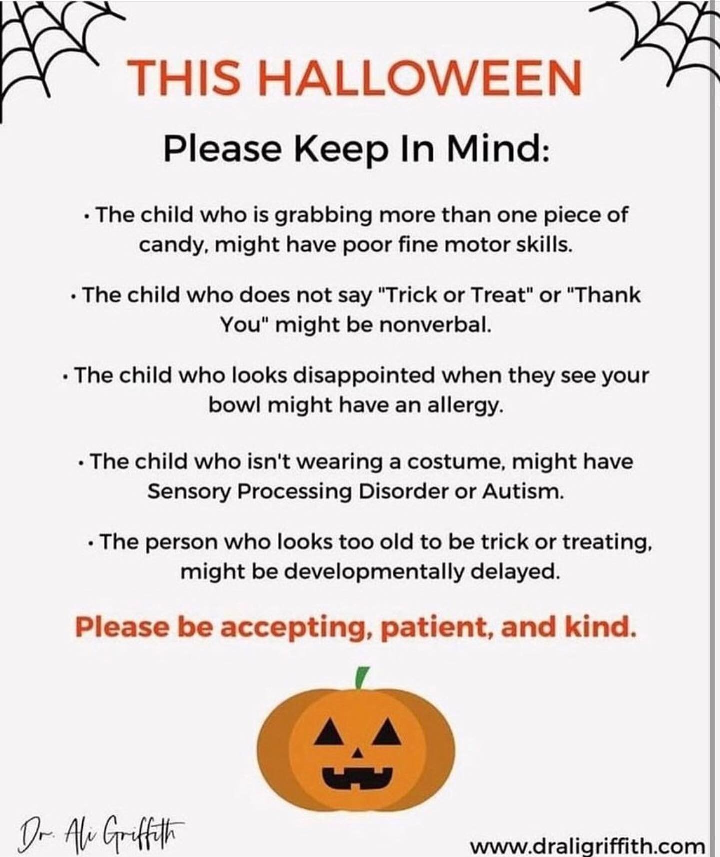 Here&rsquo;s a great reminder. Happy Halloween to all celebrating tonight! 🎃✨

Repost @draligriffith